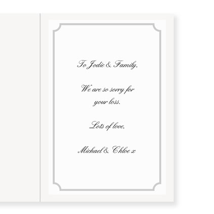 With Deepest Sympathy Greeting Card