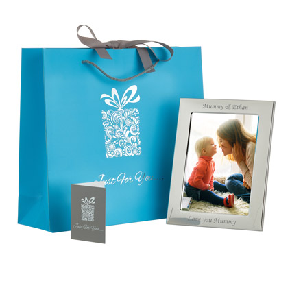 Engraved Deluxe Silver Personalised Photo Frame