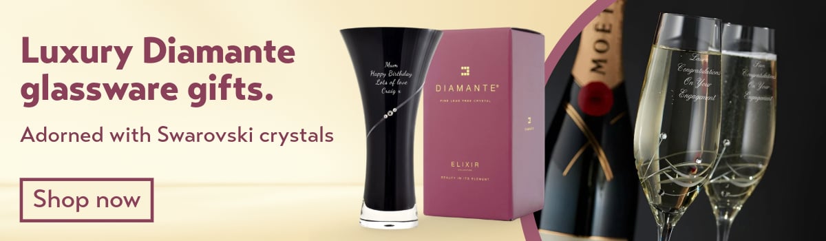 Diamante Glassware With Swarovski Elements