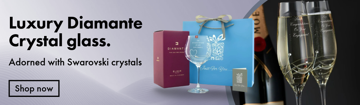 Diamante Glassware With Swarovski Elements