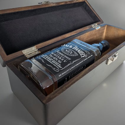 Luxury Solid Elm Wood Personalised Wine Box Luxury Solid Elm Wood Personalised Wine Box