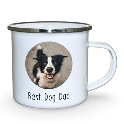 Personalised Enamel Mug Photo Upload And Message
