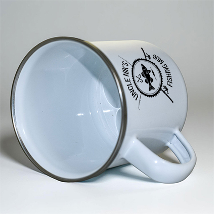 Personalised Fishing Club Enamel Mug