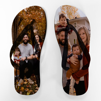 Personalised Photo Upload Flip Flops