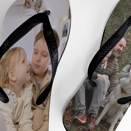 Personalised Photo Upload Flip Flops