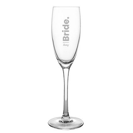 Personalised Bridal Party Prosecco Glass Choose Option