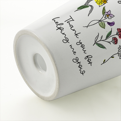 Personalised Thank You For Helping Me Grow Plant Pot