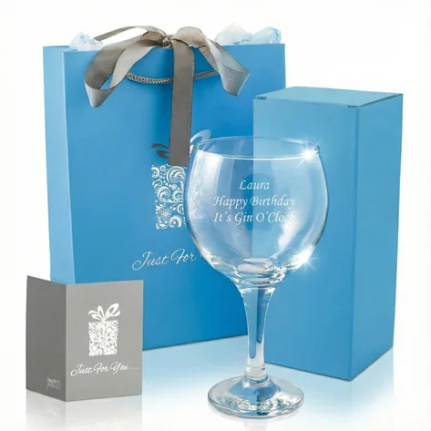 Personalised Gin Glass Any Message