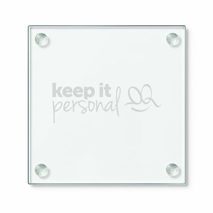 Logo Engraved Glass Coaster Branded Promotional Gift Logo Engraved Glass Coaster Branded Promotional Gift