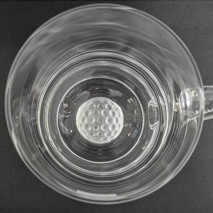 Personalised Golf Ball Base Pint Tankard