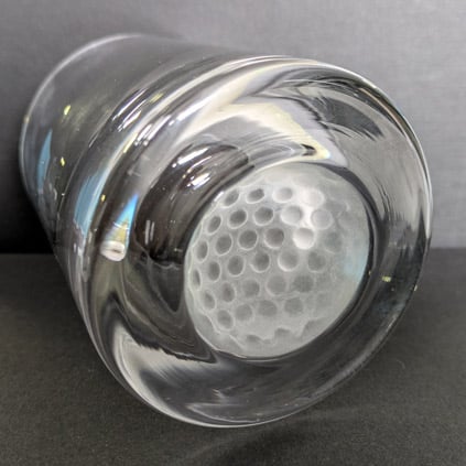 Personalised Golf Ball Base Whisky Glass Personalised Golf Ball Base Whisky Glass