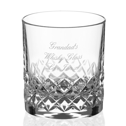 Personalised Super Heavy Grosvenor Whisky Tumbler