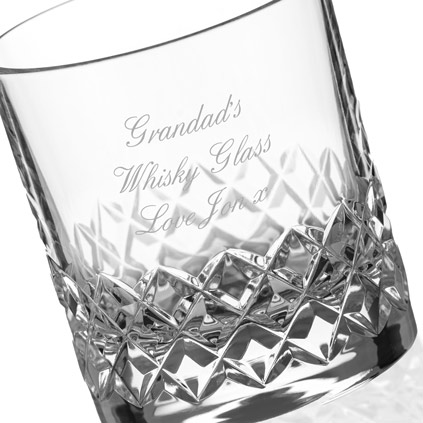 Personalised Super Heavy Grosvenor Whisky Tumbler