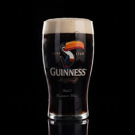 Engraved Guinness Toucan Pint Glass