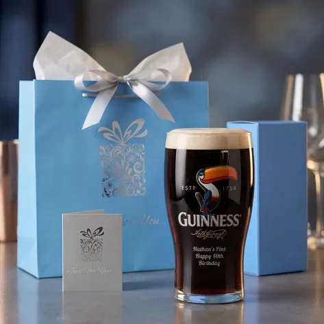 Engraved Guinness Toucan Pint Glass