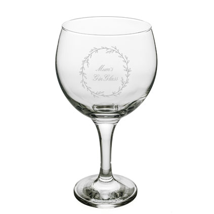 Personalised Gin Glass Any Message