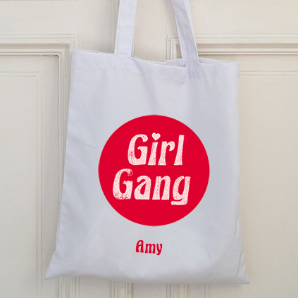 Personalised Galentine's Girl Gang Tote Bag