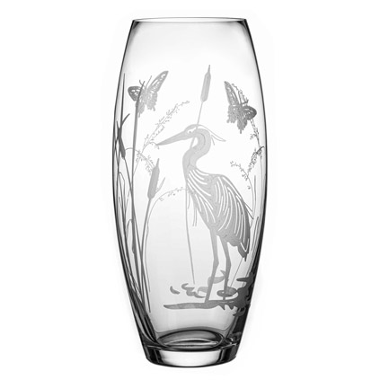Personalised Heron Barrel Vase 30cm