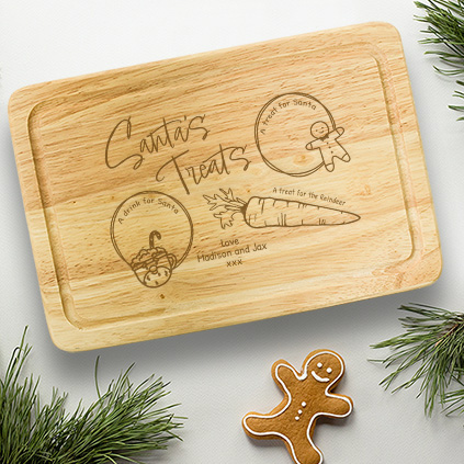 Personalised Wooden Santa Christmas Eve Board