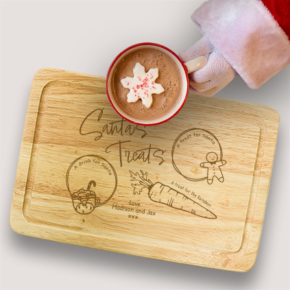 Personalised Wooden Santa Christmas Eve Board