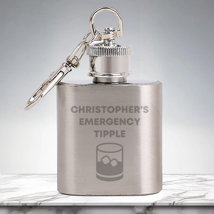 Personalised Emergency Tipple Mini Hip Flask