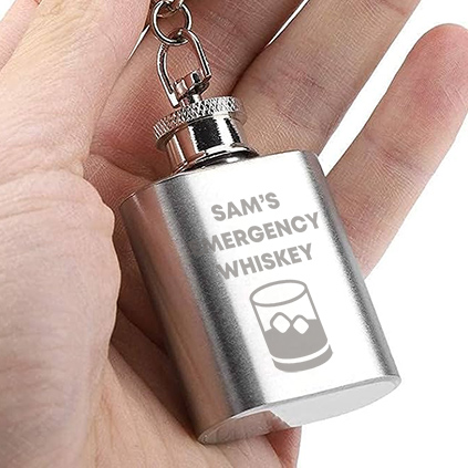 Personalised Emergency Tipple Mini Hip Flask