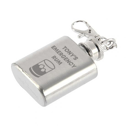 Personalised Emergency Tipple Mini Hip Flask