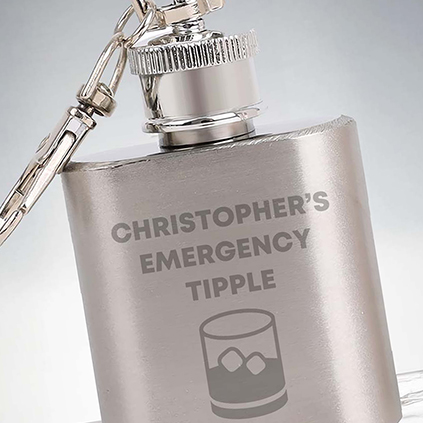 Personalised Emergency Tipple Mini Hip Flask
