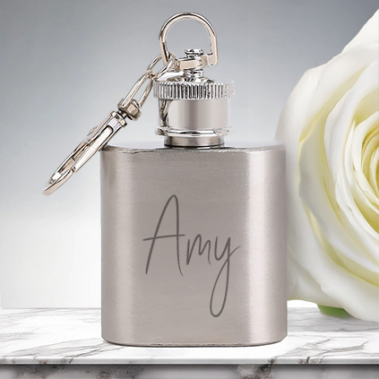 Personalised Any Name Mini Hip Flask