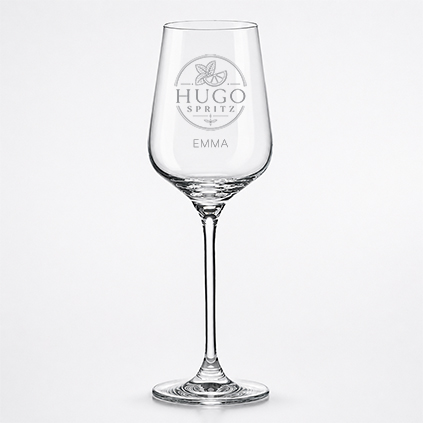 Personalised Hugo Spritz Glass