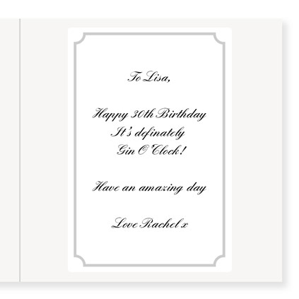 Happy Birthday Gin Bottle Greeting Card