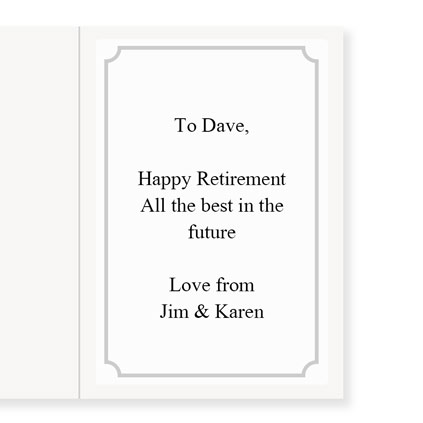 Happy Retirement Greeting Card