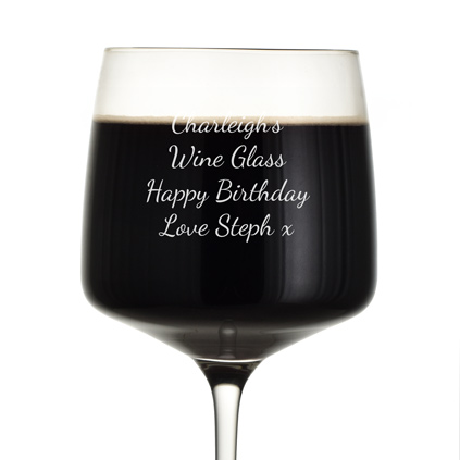 Personalised Hollywood Wine Glass 47 cl
