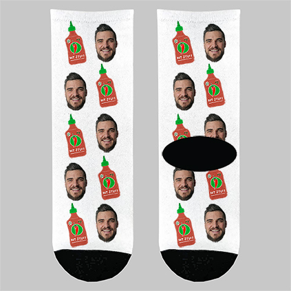 Photo Upload Hot Stuff Socks