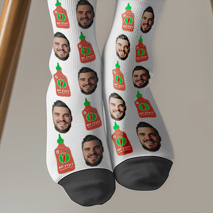 Photo Upload Hot Stuff Socks