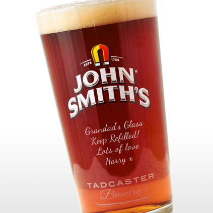 Personalised John Smiths Glass