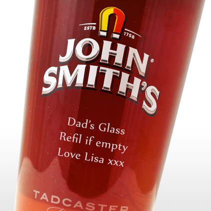 Personalised John Smiths Glass