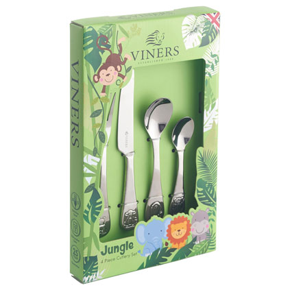 Personalised Childrens Cutlery Viners Jungle