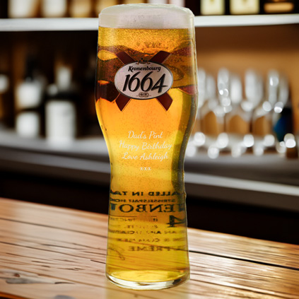 Personalised Kronenbourg Pint Glass