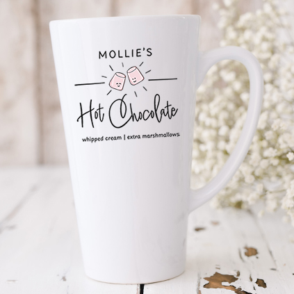 Personalised Name's Hot Chocolate Latte Mug