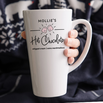 Personalised Name's Hot Chocolate Latte Mug