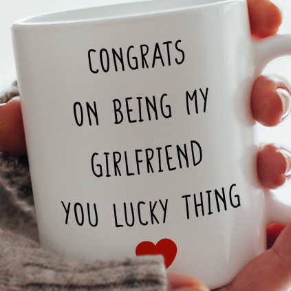 Personalised Congrats On Being My Boyfriend Mug