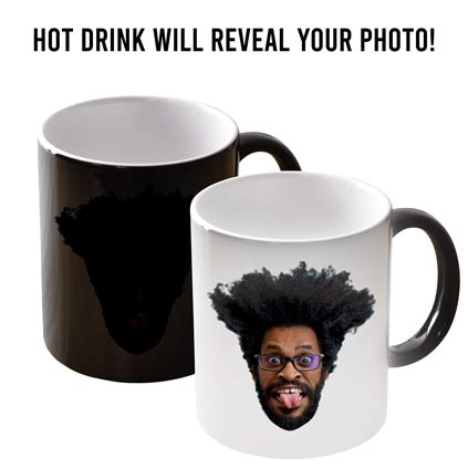 Personalised Funny Face Magic Heat Change Photo Mug