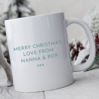 Personalised Axolotl Christmas Mug