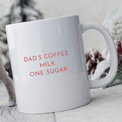 Personalised Budgie Christmas Mug