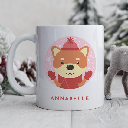 Personalised Doge Christmas Mug