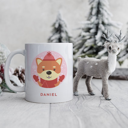 Personalised Doge Christmas Mug