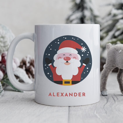 Personalised Santa Christmas Mug