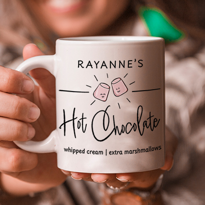 Personalised Name's Hot Chocolate Mug