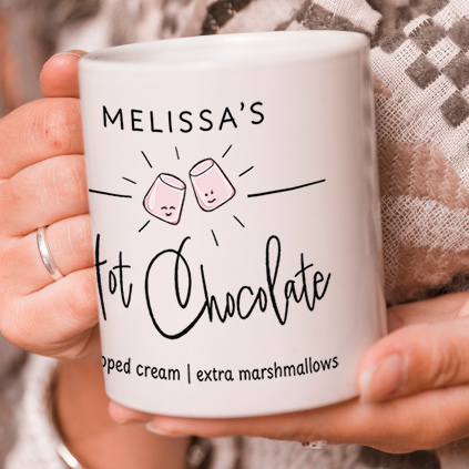 Personalised Name's Hot Chocolate Mug